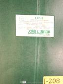 Jones & Lamson-Waterbury Farrel-Farrel-Jones & Lamson 5-4 1/2, UA Type Ram Lathe, Service and Parts Manual 1963-4 1/2\"-5-01
